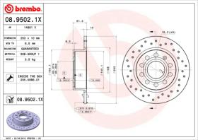 BREMBO 0895021X - DISCO FRENO BREMBO XTRA