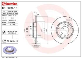 BREMBO 08C65911 - DISCO DE FRENO