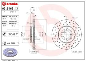 BREMBO 0951661X - DISCO FRENO BREMBO XTRA