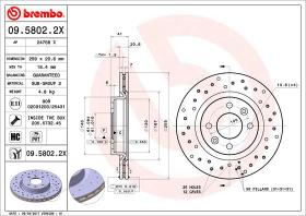 BREMBO 0958022X - DISCO FRENO BREMBO XTRA