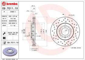 BREMBO 0970111X - DISCO FRENO BREMBO XTRA