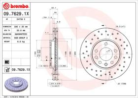 BREMBO 0976291X - DISCO FRENO BREMBO XTRA