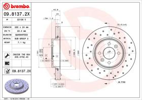 BREMBO 0981372X - DISCO FRENO BREMBO XTRA