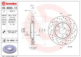 BREMBO 0986951X - DISCO FRENO BREMBO XTRA