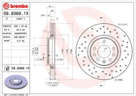 BREMBO 0993691X - DISCO FRENO BREMBO XTRA