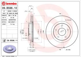 BREMBO 09B59611 - DISCO DE FRENO