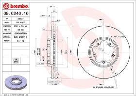 BREMBO 09C24010 - DISCO DE FRENO