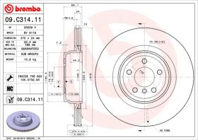 BREMBO 09C31411 - DISCO DE FRENO