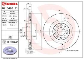 BREMBO 09C49821 - DISCO DE FRENO