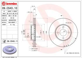 BREMBO 09C54311 - DISCO DE FRENO