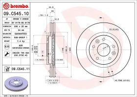 BREMBO 09C54511 - DISCO DE FRENO