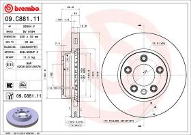 BREMBO 09C88111 - DISCO DE FRENO