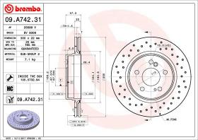 BREMBO 09A74231 - DISCO DE FRENO