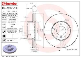 BREMBO 09A91711 - DISCO DE FRENO