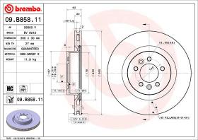 BREMBO 09B85811 - DISCO DE FRENO