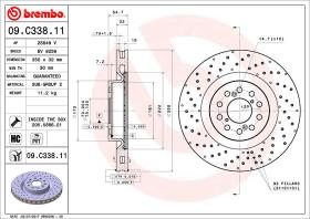 BREMBO 09C33811 - DISCO DE FRENO