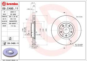 BREMBO 09C49511 - DISCO DE FRENO