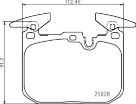 BREMBO P06098 - PASTILLA DE FRENO