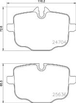 BREMBO P06101 - PASTILLA DE FRENO