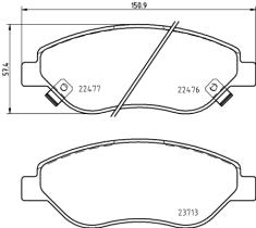 BREMBO P23178 - PASTILLA DE FRENO