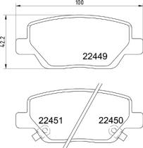 BREMBO P23179 - PASTILLA DE FRENO