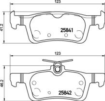 BREMBO P24204 - PASTILLA DE FRENO