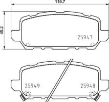 BREMBO P28090 - PASTILLA DE FRENO