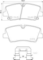 BREMBO P30089 - PASTILLA DE FRENO