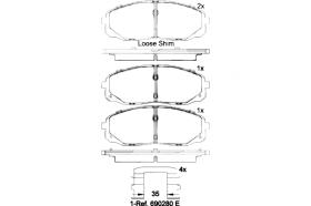 BREMBO P30095 - PASTILLA DE FRENO