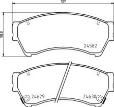 BREMBO P49060 - PASTILLA DE FRENO