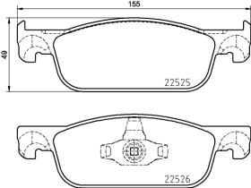 BREMBO P68065 - PASTILLA DE FRENO