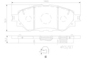 BREMBO P83167 - PASTILLA DE FRENO