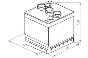 BOSCH 0092S30600 - BATERIA ARRANQUE PB