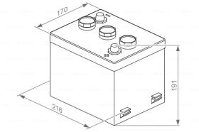 BOSCH 0092S30610 - BATERIA DE ARRANQUE PB