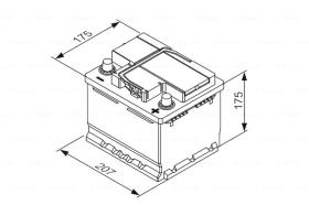 BOSCH 0092T30010 - BATERIA DE ARRANQUE PB