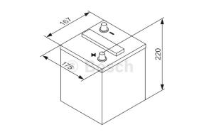 BOSCH 0092T30600 - BATERIA ARRANQUE PB