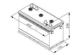 BOSCH 0092T30640 - BATERIA ARRANQUE PB