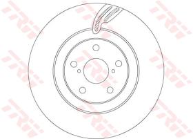 TRW DF6792S - DISCO DE FRENO DEL. DERECHO