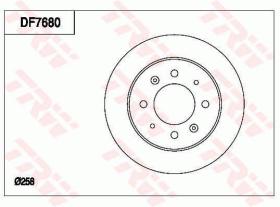 TRW DF7680 - JGO DISCOS DE FRENO