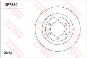 TRW DF7880S - DISCO DE FRENO