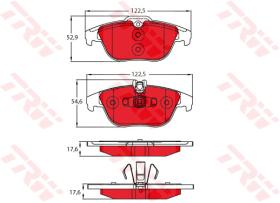 TRW GDB2051DTE - PASTILLAS DE FRENO DTEC