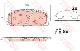 TRW GDB2190 - PASTILLAS DE FRENO