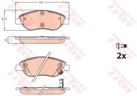 TRW GDB2228 - PASTILLAS DE FRENO