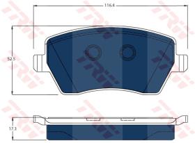 TRW GDB3332BTE - PASTILLAS DE FRENO ELECTRIC BLUE