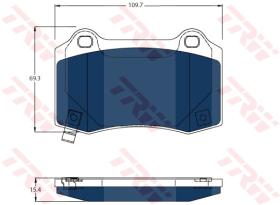 TRW GDB4171BTE - PASTILLAS DE FRENO ELECTRIC BLUE