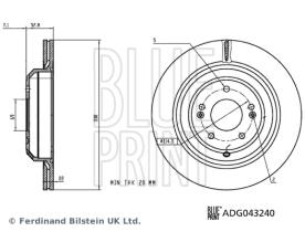 BLUE PRINT ADG043240 - DISCO DE FRENO DISCO DE FRENO