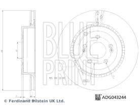 BLUE PRINT ADG043244 - DISCO DE FRENO DISCO DE FRENO