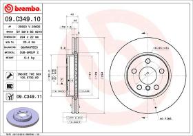 BREMBO 09C34911 - DISCO DE FRENO