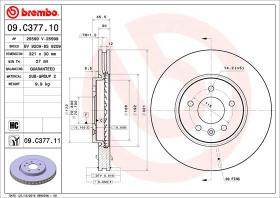 BREMBO 09C37711 - DISCO DE FRENO