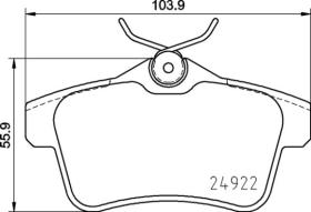 BREMBO P06102 - PASTILLA DE FRENO